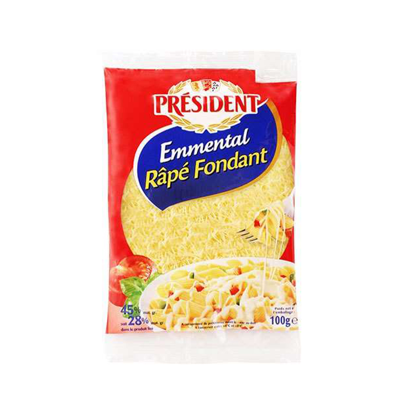 President Emmental Grated Bag 100g