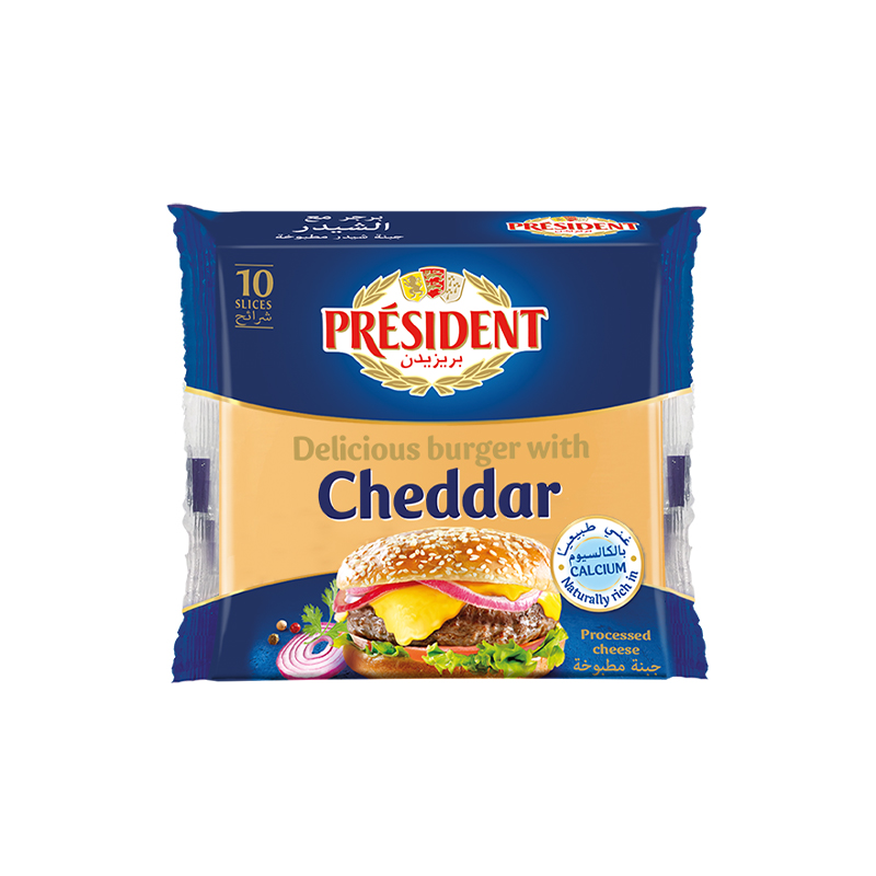 President Cheddar Burger Slices 200g
