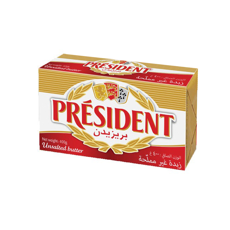 President Unsalted Butter 82% 400gm