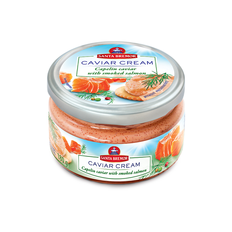 Santa-Bremor Capelin Caviar With Smoked Salmon Pieces