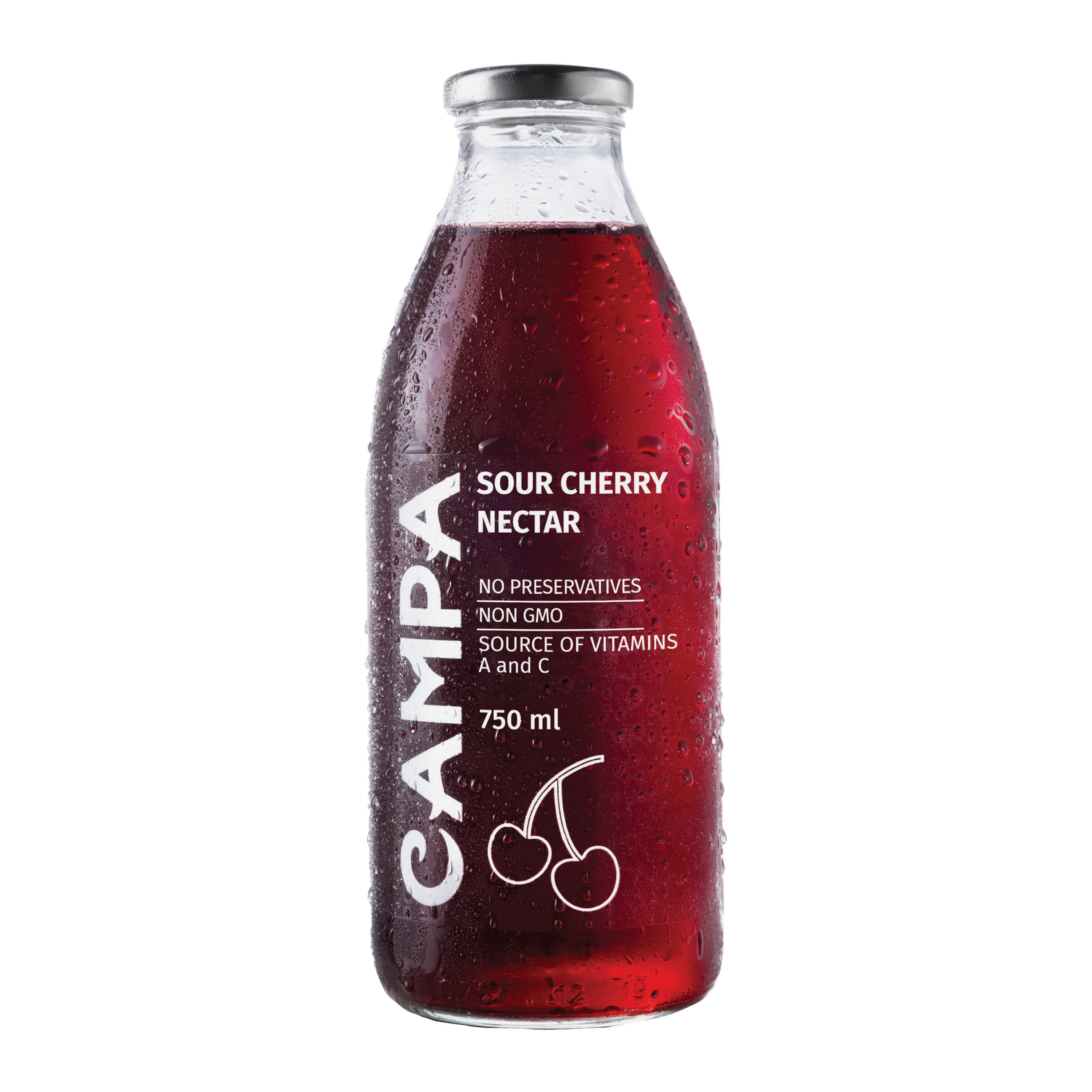 Campa Sour Cherry And Pomegranate Juice 100% 750ml