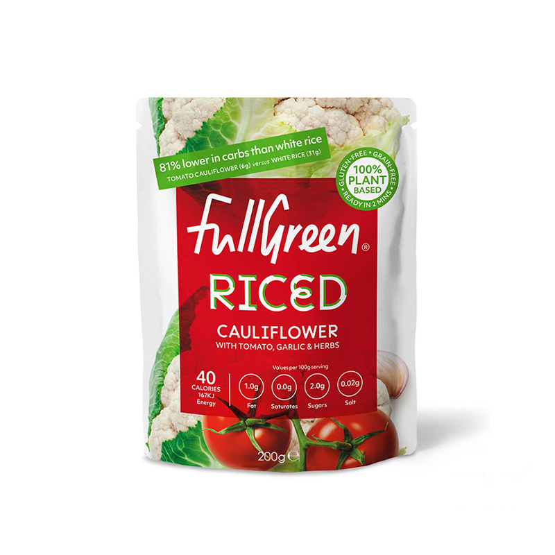 Full Green Cauli Rice Flavoured With Tomato, Garlic And Herbs 200g