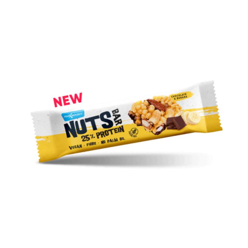 Maxsport Chocolate & Banana Nuts Bar G/F 40g