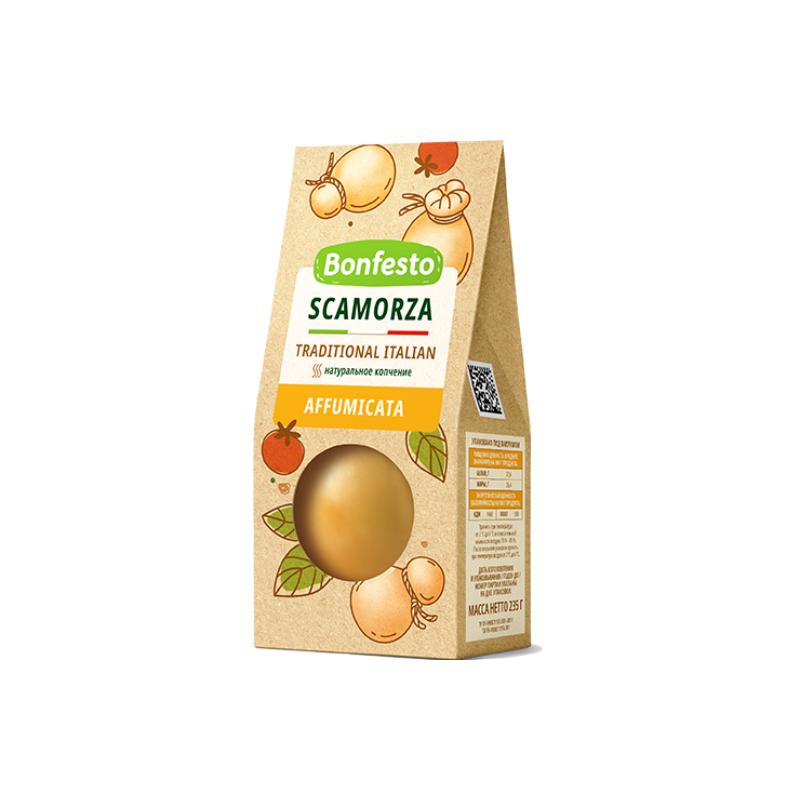 Bonfesto Semi-Hard Smoked Cheese Scamorza 45% 235g