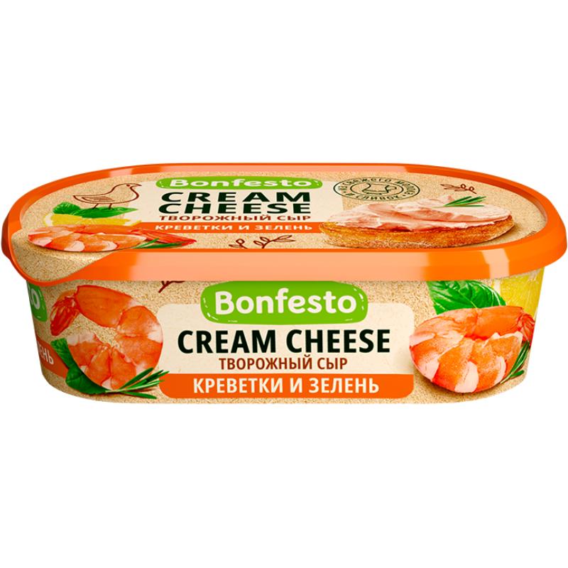 Bonfesto Cream Cheese Shrimps & Greens 65% 140g