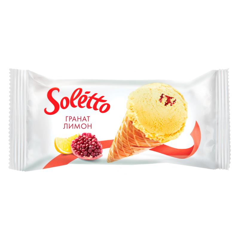 Lemon-Lime Flavor, Raspberry-Pomegranate Filling In Wafer cone 75g