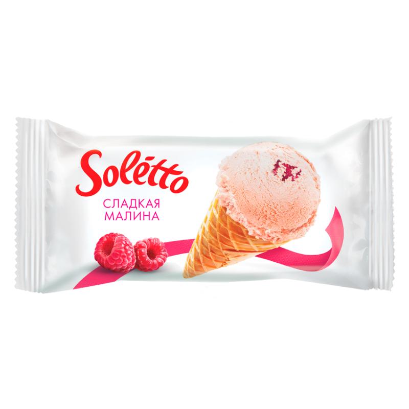 Panna-Cotta Flavor, Raspberry Filling In Wafer cone 75g
