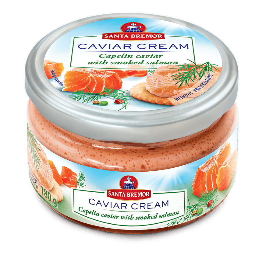 Santa-Bremor Capelin Caviar With Smoked Salmon Pieces
