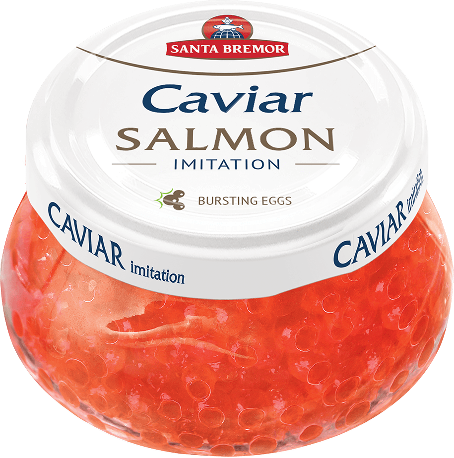 Santa-Bremor Salmon Caviar ''Stolnaya'' Imitation, Pasteurized, 230 G