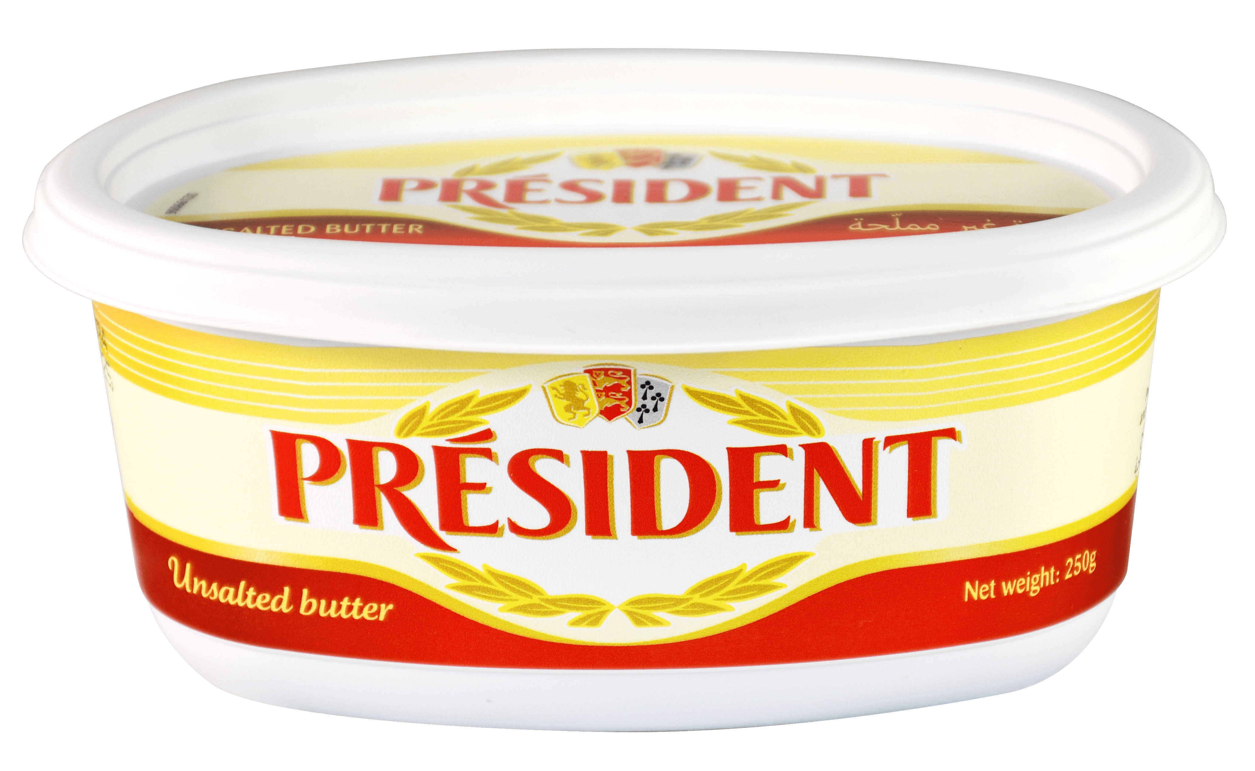 Président butter Tubs Unsalted 82% Fdm 250g