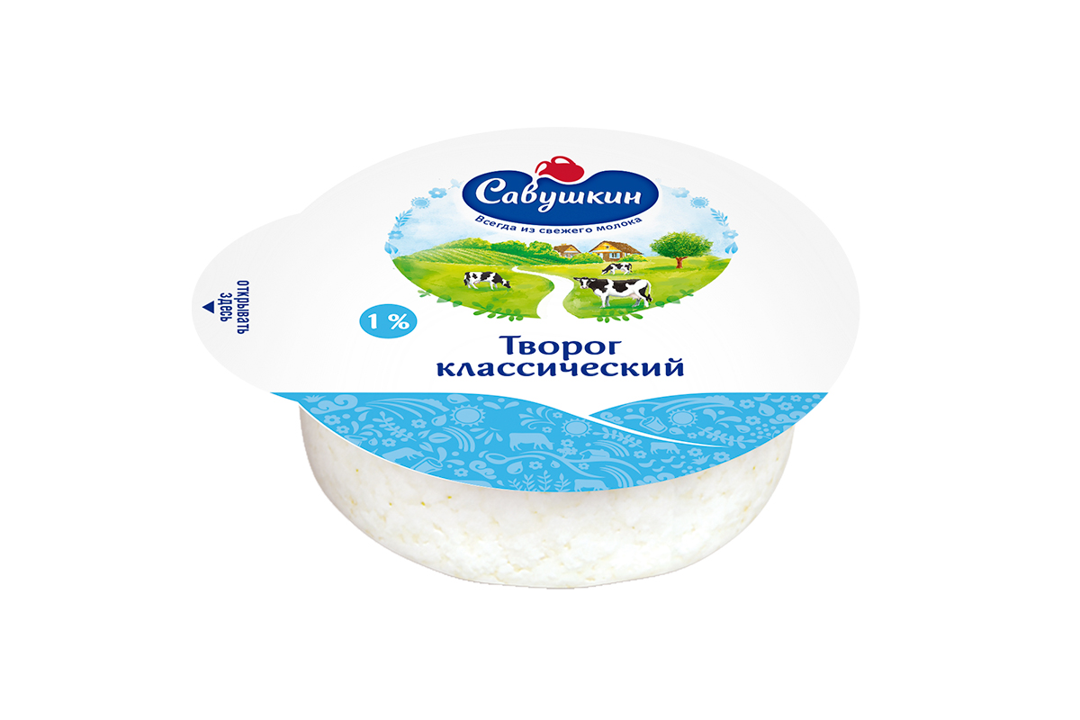 Savushkin Cottage Cheese 1% 300g