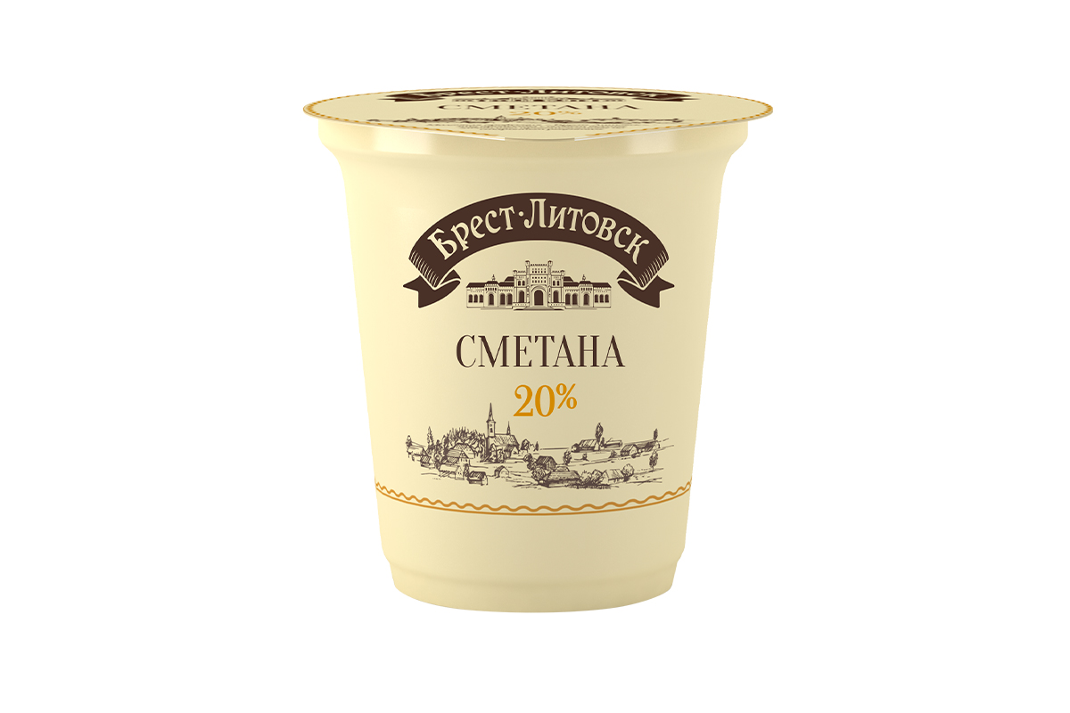 Savushkin Sour Cream 20% 315g.
