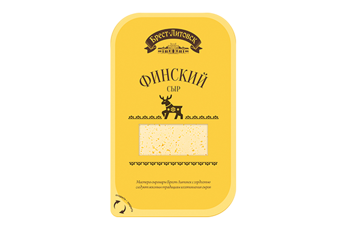 Savushkin Finskiy Semi-Hard Cheese 45% 150g