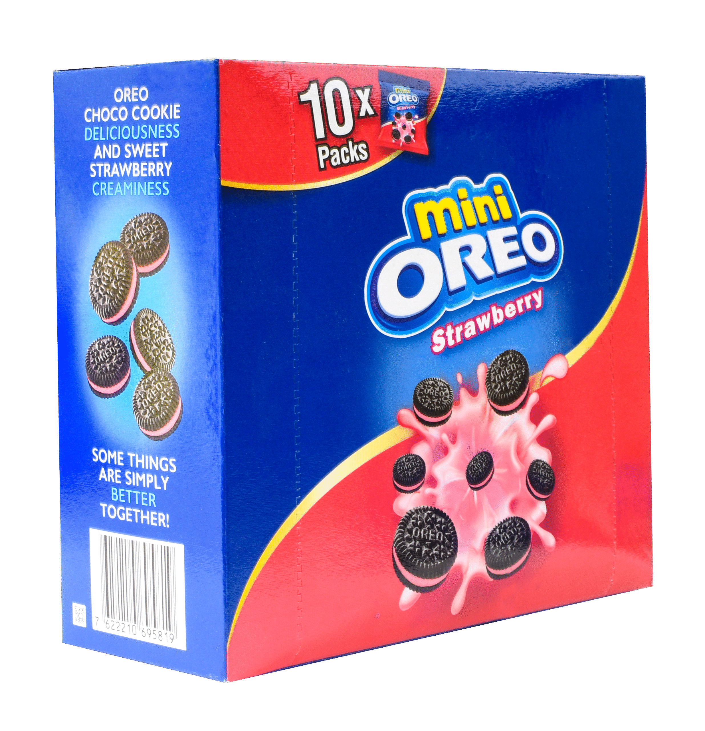 Oreo Mini Strawberry Pouch 204g (7622210695802 Single Pc Barcode)