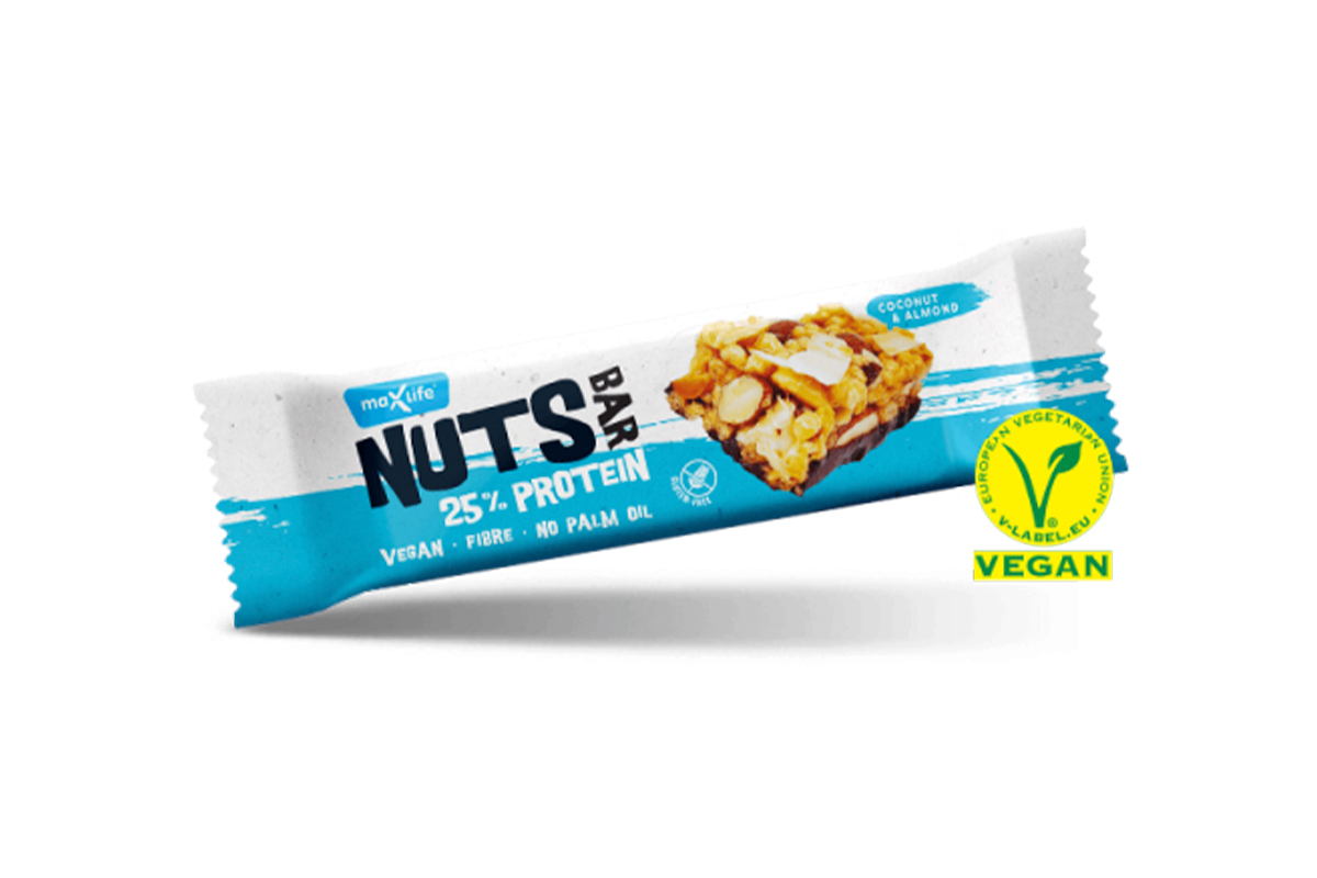 Maxsport Coconut & Almond Nuts Bar G/F 40g
