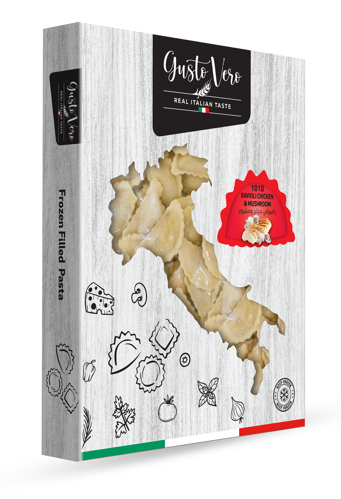 Gusto Vero Half Moon Chicken & Mushroom 300g
