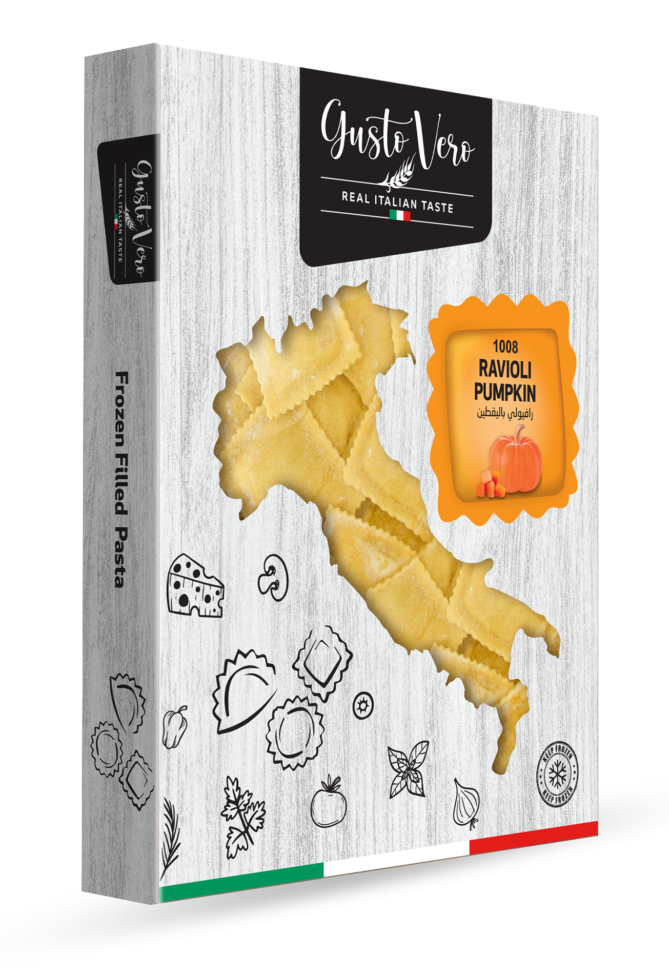Gusto Vero Ravioli Square 35g Pumpkin 300g