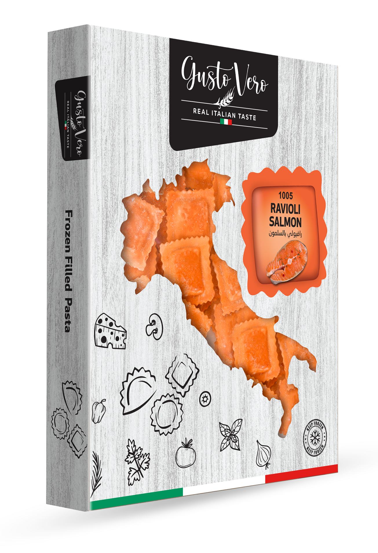 Gusto Vero Ravioli Salmon 300g