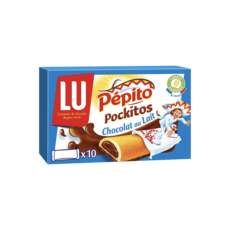 Lu Pepito Pockitos Milk Chocolate Coated Cakes 295g