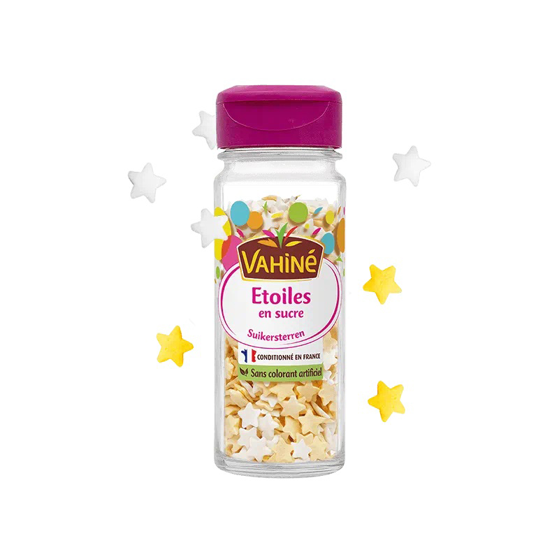 Vahine Decorations Sugar Stars (Bottle) 52g